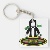 Roulette Dealer Sleutelhanger (Voorkant)