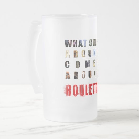 Roulette Frosted Mok (Voorkant links)