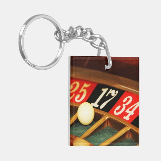 Roulette Game Casino Sleutelhanger (Voorkant Links)