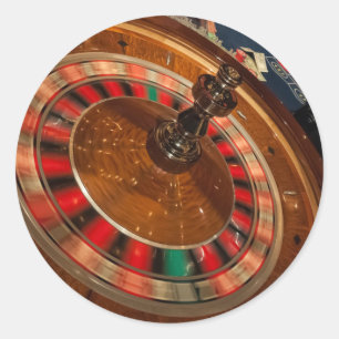 Roulette Game Money Casino Las Vegas Ronde Sticker