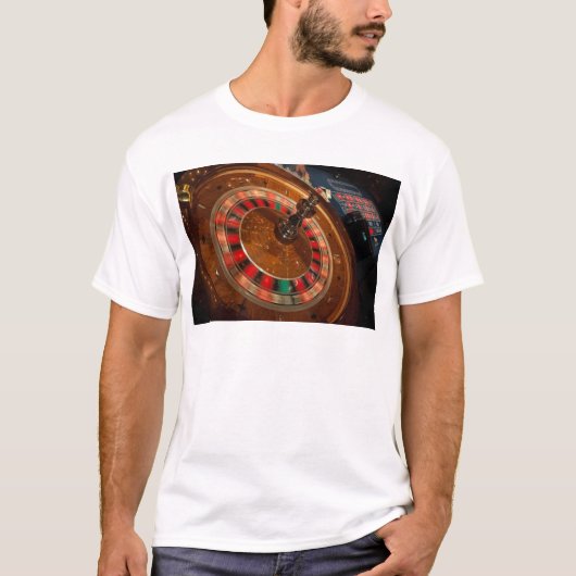 Roulette Game Money Casino Las Vegas T-shirt (Voorkant)
