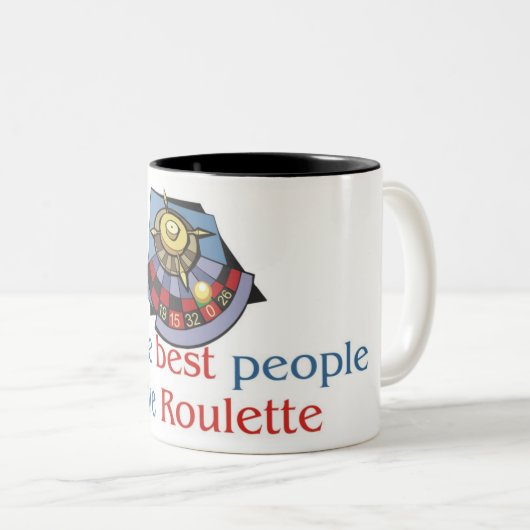 Roulette Lover's mok met twee toontonen (Voorkant rechts)
