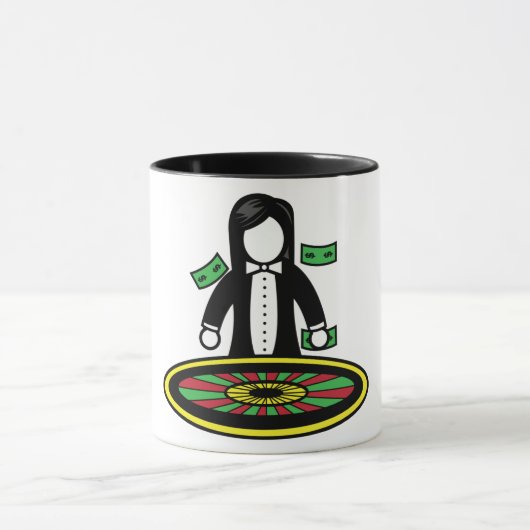 Roulette Mok van de Dealer (Midden)