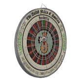 Roulette Money Art Dartbord (Voorkant Links)