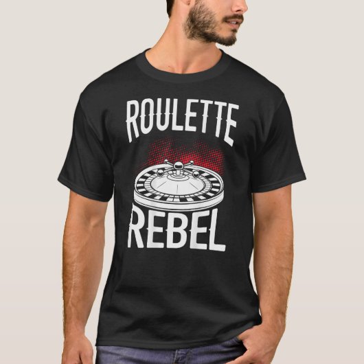 Roulette Rebel Backprint Casino T-shirt (Voorkant)