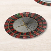 Roulette Ronde Kartonnen Onderzetter (Gebogen)
