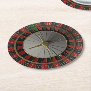 Roulette Ronde Kartonnen Onderzetter