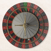Roulette Ronde Kartonnen Onderzetter (Voorkant)