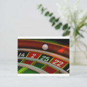 Roulette Rulet Casino Game Briefkaart (Staand voorkant)