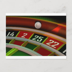 Roulette Rulet Casino Game Briefkaart