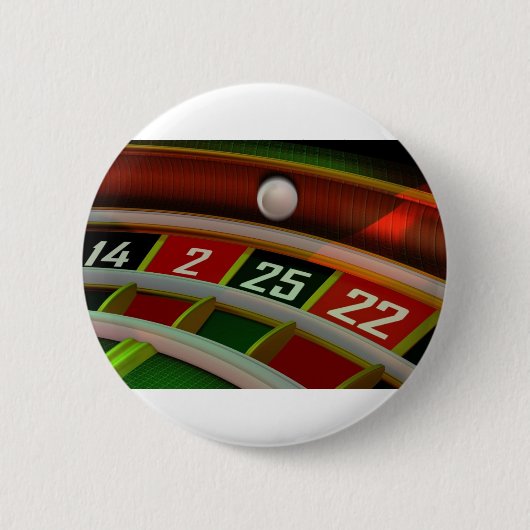 Roulette Rulet Casino Game Ronde Button 5,7 Cm (Voorkant)