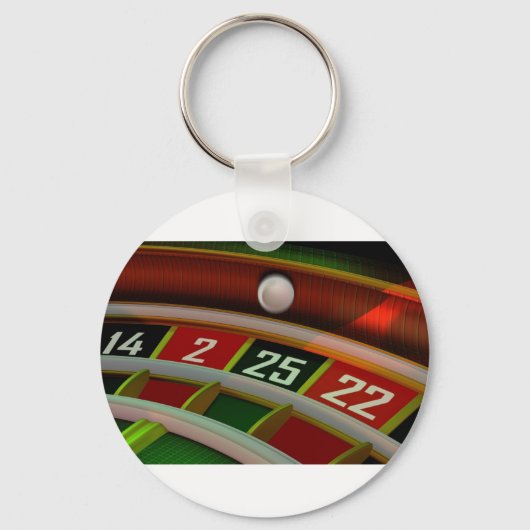 Roulette Rulet Casino Game Sleutelhanger (Voorkant)