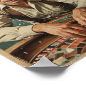 roulette speler Poster met quote (Hoek)