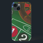 Roulette-tabel met chips en wiel Case-Mate iPhone case<br><div class="desc">Het draaiende wiel houdt al macht op de rouletlijst, maar de macht van dit schilderij is in de levensechte afbeelding van een casino scène. De groene van het vilt en de kleur van de chips zetten je aan tafel, wachtend op je weddenschap om af te betalen. Koop vandaag nog uw...</div>