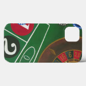 Roulette-tabel met chips en wiel Case-Mate iPhone case (Achterkant (horizontaal))