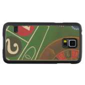 Roulette-tabel met chips en wiel esdoorn galaxy s5 slim hoesje (Voorkant (horizontaal))