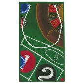 Roulette-tabel met chips en wiel klein cadeauzakje (Achterkant)