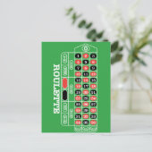 Roulette Table - Casino Gamble to Win Briefkaart (Staand voorkant)
