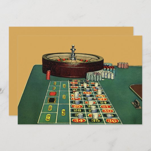  Roulette Table Casino Game, Gambling Chips (Voorkant / Achterkant)