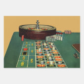  Roulette Table Casino Game, Gambling Chips Inpakpapier Vel (Voorkant)