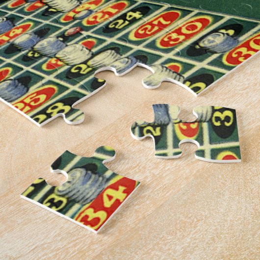 Roulette Table Casino Game, Gambling Chips Legpuzzel (Zijkant)