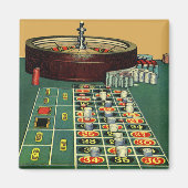  Roulette Table Casino Game, Gambling Chips Magneet (Voorkant)