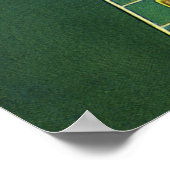 Roulette Table Casino Game, Gambling Chips Poster (Hoek)