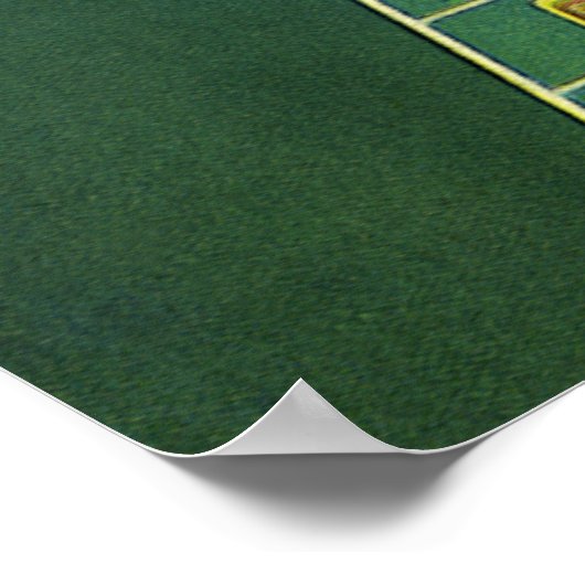  Roulette Table Casino Game, Gambling Chips Poster (Hoek)