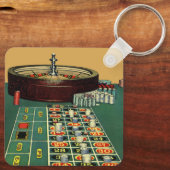  Roulette Table Casino Game, Gambling Chips Sleutelhanger (Achterkant)