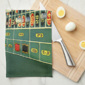  Roulette Table Casino Game, Gambling Chips Theedoek (Quarter Fold)