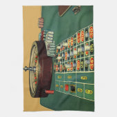  Roulette Table Casino Game, Gambling Chips Theedoek (Verticaal)