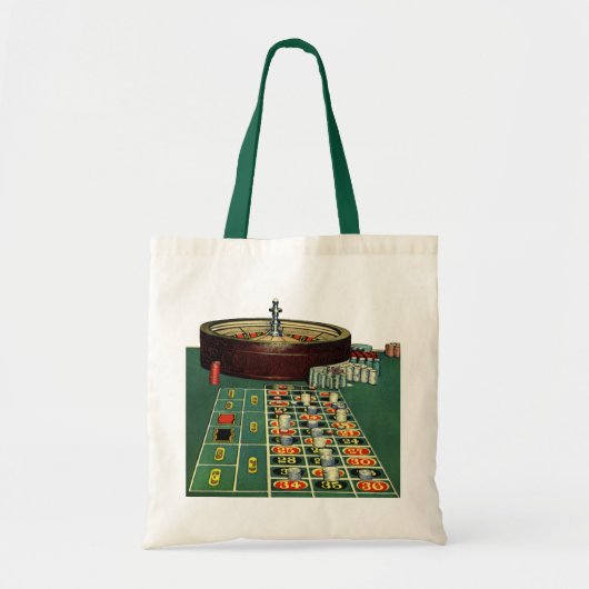  Roulette Table Casino Game, Gambling Chips Tote Bag (Voorkant)