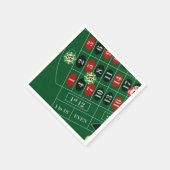 Roulette Table Casino Paper Napkin set Servet (Hoek)