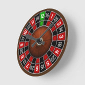 Roulette Wall-klok Ronde Klok (Hoek)