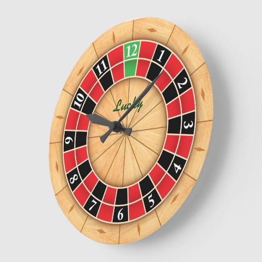 Roulette-wandklok Grote Klok (Hoek)