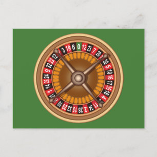 Roulette Wheel aangepast briefkaart