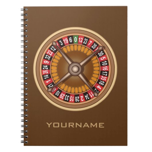 Roulette Wheel aangepast notitieboek (Voorkant)