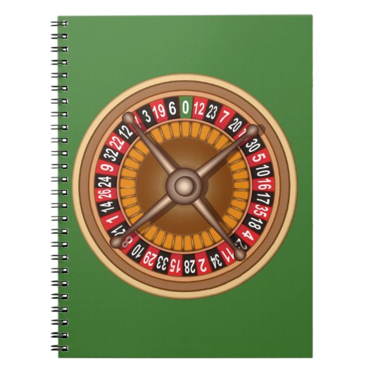 Roulette Wheel aangepast notitieboek (Voorkant)