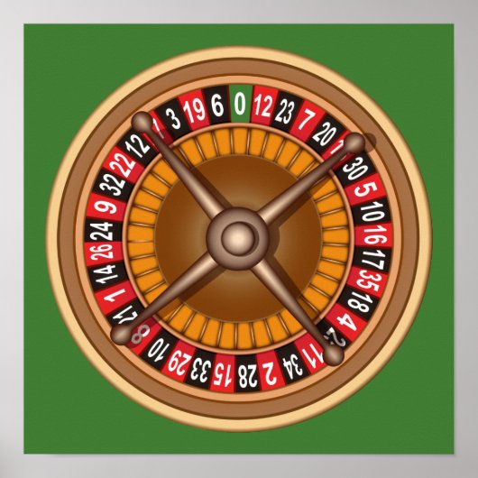 Roulette Wheel aangepast poster (Voorkant)