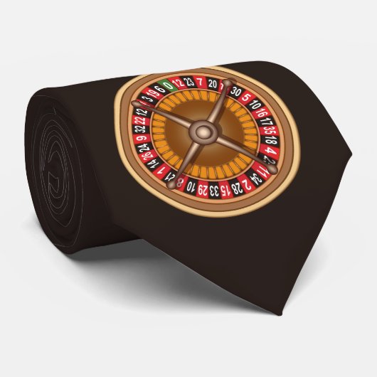 Roulette Wheel aangepast stropdas (Opgerold)