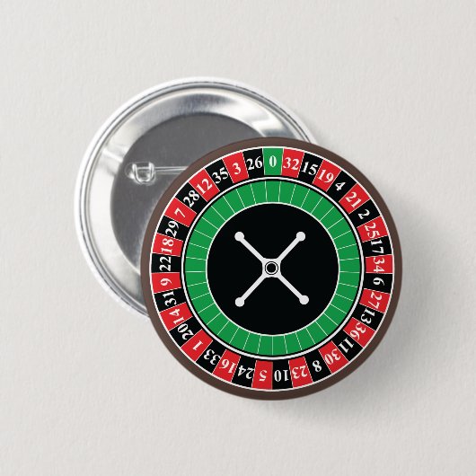 Roulette Wheel Button Badge (Voorkant /achterkant)