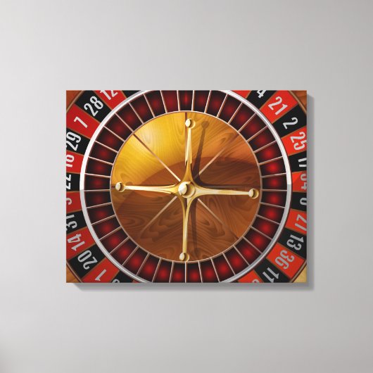 Roulette Wheel Canvas Afdruk (Voorkant)