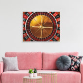 Roulette Wheel Canvas Afdruk (Insitu (Woonkamer))
