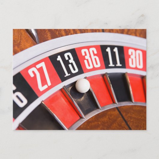 Roulette Wheel Closeup Briefkaart (Voorkant)