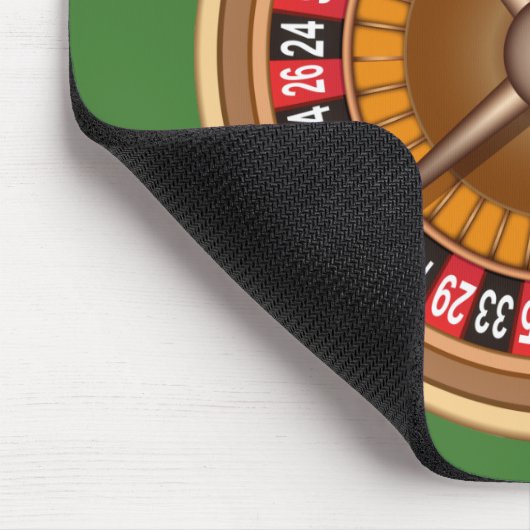 Roulette Wheel custom mousepad Muismat (Hoek)
