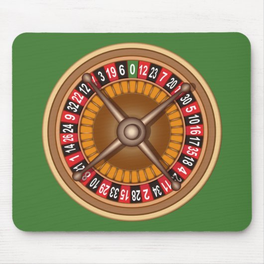 Roulette Wheel custom mousepad Muismat (Voorkant)