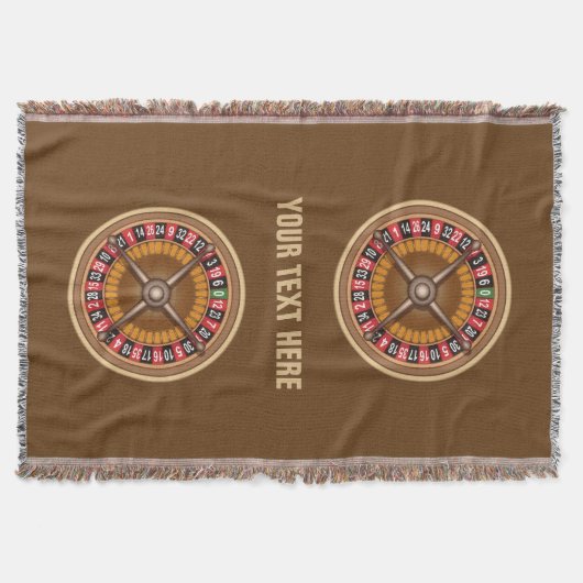 Roulette Wheel douane goot deken (Voorkant)