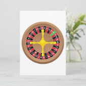 Roulette Wheel Invitations Kaart (Staand voorkant)