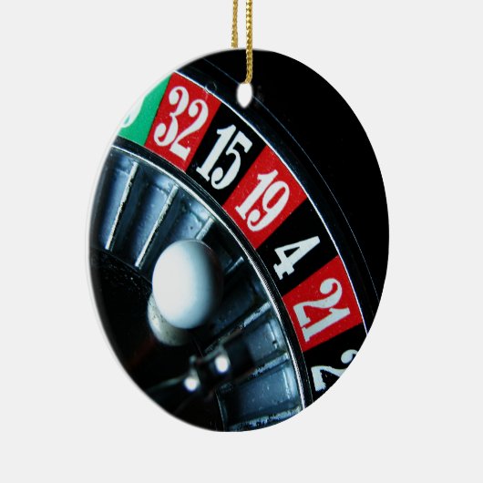 Roulette Wheel Keramisch Ornament (Rechts)