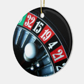 Roulette Wheel Keramisch Ornament (Links)